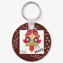 Balinese Offering - Uplifting Peace Art Bag Charm keychains