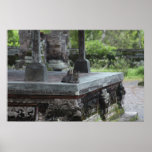 Balinese Temple Cats Poster