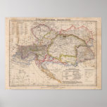 Balkan Peninsula, Austria, Hungary Poster