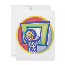 Ball and Backboard Personalized Announcements