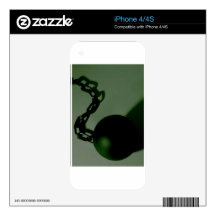 BALL AND CHAIN DECAL FOR iPhone 4S