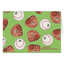 Ball and Glove collage cards by creationhrt Ball and Glove collage cards