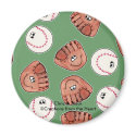 Ball and Glove collage magnets by creationhrt Ball and Glove collage magnets