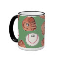 Ball and Glove collage mugs by creationhrt Ball and Glove collage mugs