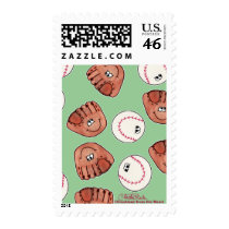 Ball and Glove collage postage