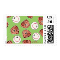 Ball and Glove collage postage