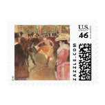 Ball at the Moulin Rouge by Toulouse Lautrec Postage