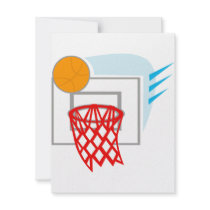 Ball & Backboard Custom Invites