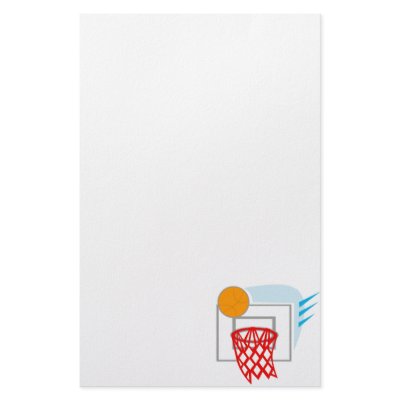 Ball & Backboard Stationery Design by shopaholicchick