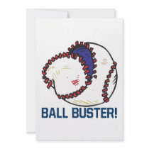 Ball Buster Custom Invitations