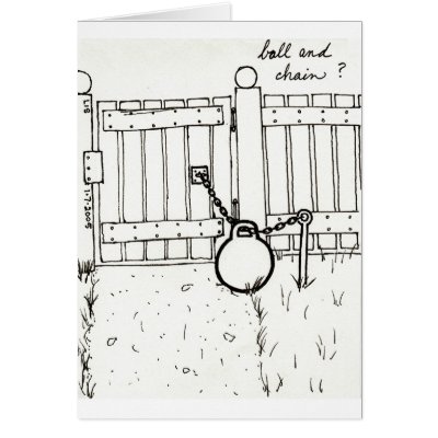 Ball & Chain card by bio_muse