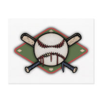 Ball & Crossbats 1 postcards by kbilltv Ball & Crossbats 1 postcards