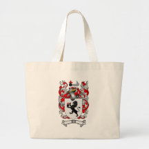 BALL FAMILY CREST -  BALL COAT OF ARMS TOTE BAG