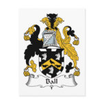 Ball Family Crest Postcards