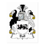 Ball Family Crest Postcards