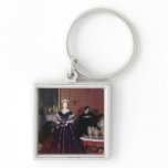 Ball gown of Mary Todd Lincoln Key Chain