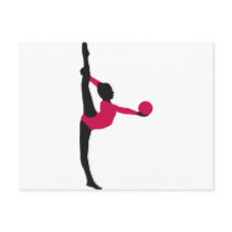 ball gymnastics postcard