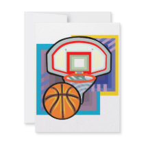 Ball & Hoop Personalized Invitation