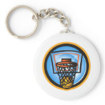 Ball in Basket Keychain