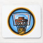 Ball in Basket Mouse Pads