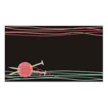 ball of yarn knitting crochet crafts business card