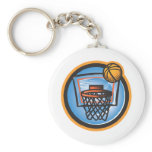 Ball over Basket Key Chain