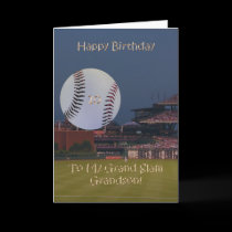 Ball Park 10th Birthday Grandson Card