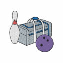 Ball, Pin, and Bag embroidered shirts