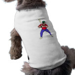 Ball Player Batting Dog T Shirt