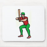 Ball Player Batting Practice Mousepad