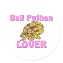 Ball Python Lover stickers by AnimalShirts Ball Python Lover stickers