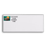 Ball python picture with orange rose green back envelope