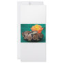 Ball python picture with orange rose green back full color rack card