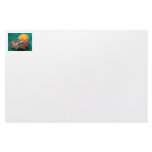 Ball python picture with orange rose green back stationery paper