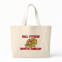 Ball Python trapped in a human body bags