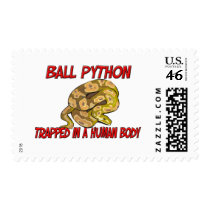 Ball Python trapped in a human body postage