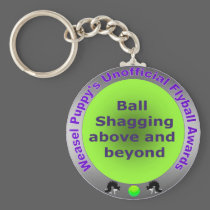Ball Shagging Flyball Award Keychain keychains