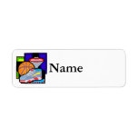 Ball sneakers hoop custom return address label