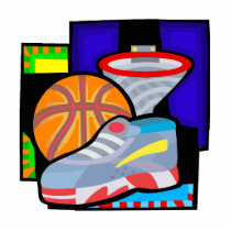 Ball sneakers hoop photo sculptures