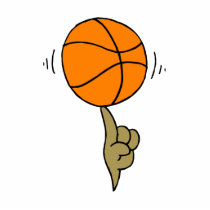 ball spinning on finger cut outs