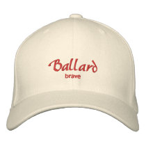Ballard Name Cap / Hat embroidered hats by toppings Ballard Name Cap / Hat embroidered hats