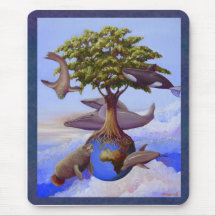 Ballena espiritual Mousepad del paisaje de Ana How Alfombrilla De Raton
