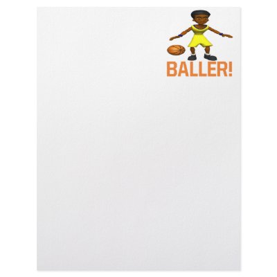 Baller Personalized Letterhead by SportsArena