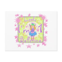 Ballerina 1st Birthday Tshirts and Gifts postcards
