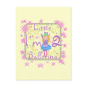 Ballerina 2nd Birthday Tshirts and Gifts postcards