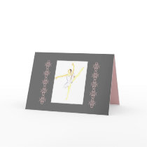 Ballerina Ballet Card