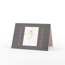 Ballerina Ballet Card