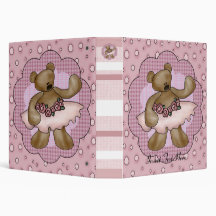 Ballerina Bear Avery Binder