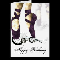 Ballerina Birthday Card cards