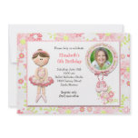 Ballerina Birthday Party Invitation